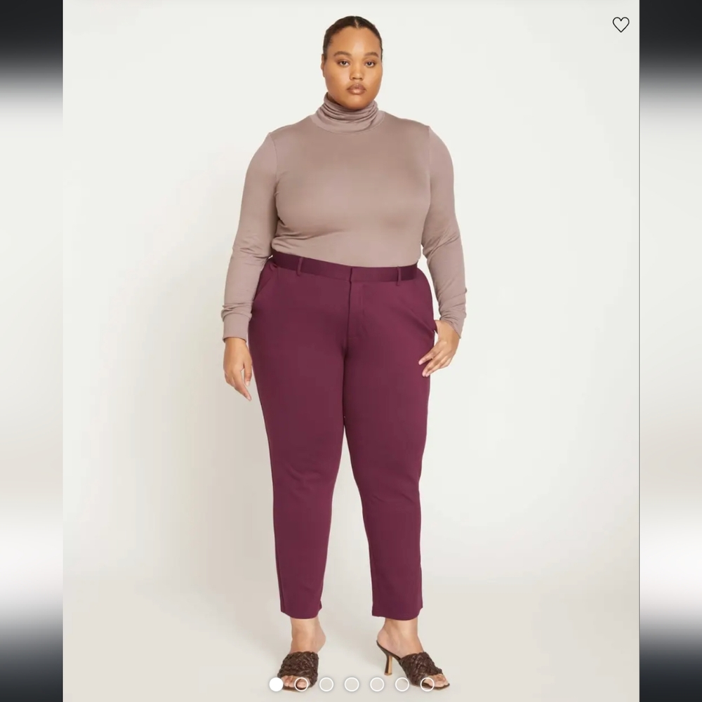 NWT Plum Cigarette Pants Long, Universal Standard